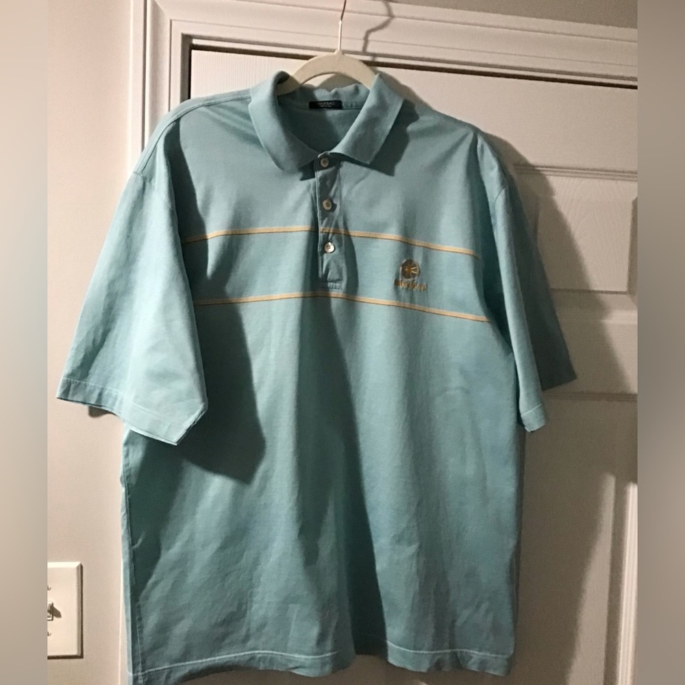 Marbas Golf Polo Shirt Cabo del Sol Italy Mint/Orange L Men